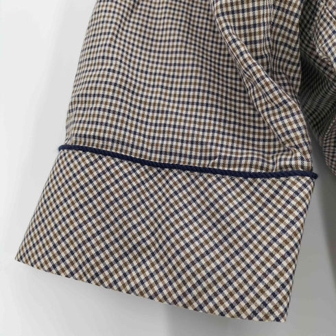 アクアスキュータム AQUASCUTUM 90S クラブチェック ガウン コート メンズ import:L