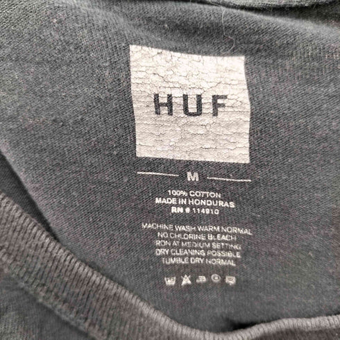 ハフ HUF バックローズプリント L/S Tシャツ メンズ JPN:M