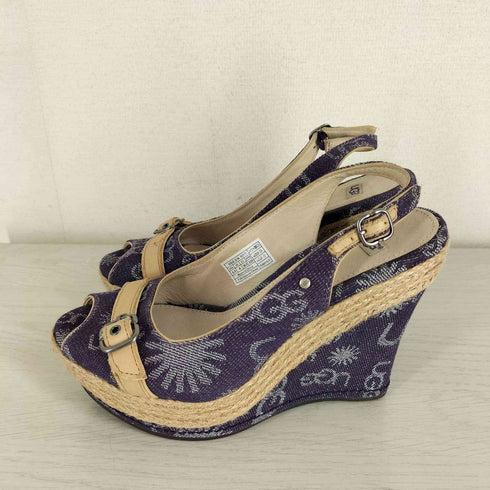 アグ UGG 総柄 ウェッジソールサンダル レディース JPN:22.5