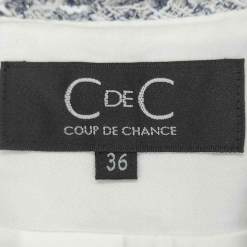 クードシャンス COUP DE CHANCE 24SS 着回ししやすい オンオフで活躍するツイードジャケット レディース JPN:36
