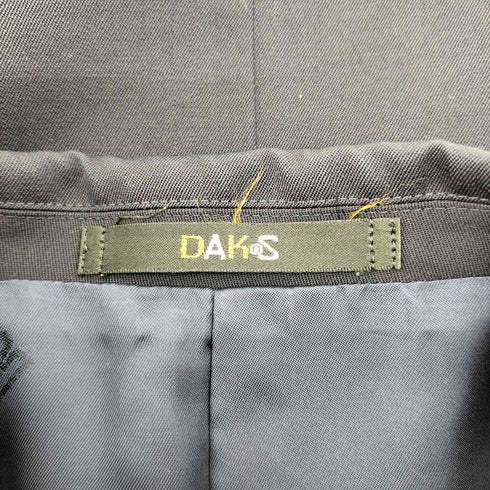 ダックス DAKS ウール100% ダブル ブレスト テーラード ジャケット 紺ブレ レディース