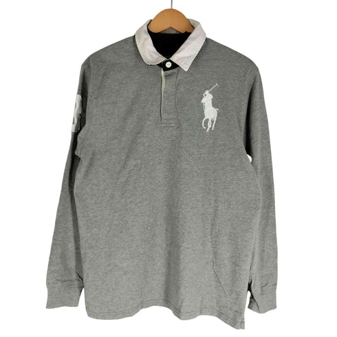 ポロバイラルフローレン Polo by RALPH LAUREN ビックポニー刺繍 ナンバリング L/S ポロシャツ ラガーシャツ メンズ