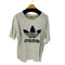 アディダス adidas 90S MADE IN USA 両面トレフォイルロゴ クルーネックTシャツ メンズ import:L