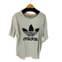 アディダス adidas 90S MADE IN USA 両面トレフォイルロゴ クルーネックTシャツ メンズ import:L