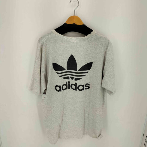 アディダス adidas 90S MADE IN USA 両面トレフォイルロゴ クルーネックTシャツ メンズ import:L