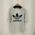 アディダス adidas 90S MADE IN USA 両面トレフォイルロゴ クルーネックTシャツ メンズ import:L