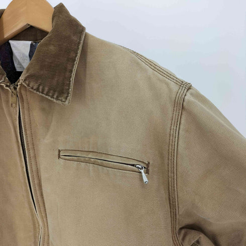 カーハート Carhartt 80-90S DETROIT JACKET 裏地 ブランケット 襟 コーデュロイ デトロイト ジャケット ワーク ジャケット ユニオンチケット レディース