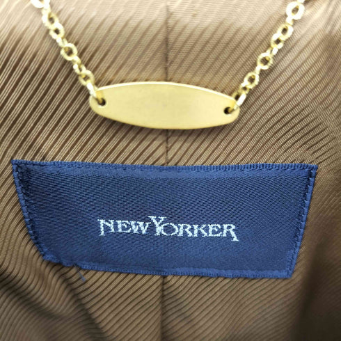 ニューヨーカー NEWYORKER シルク混 ステンカラー ロングコート レディース 9AR