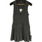 ザラ ZARA ストライプ ボックスプリーツ ベストワンピース レディース import:M