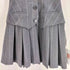 ザラ ZARA ストライプ ボックスプリーツ ベストワンピース レディース import:M