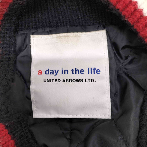 アデイインザライフユナイテッドアローズ A day in the life UNITED ARROWS アームレザーウールスタジャン メンズ JPN:M