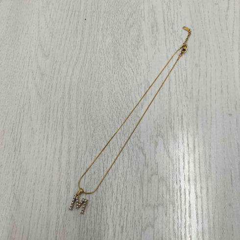 K18 イニシャルネックレス レディース