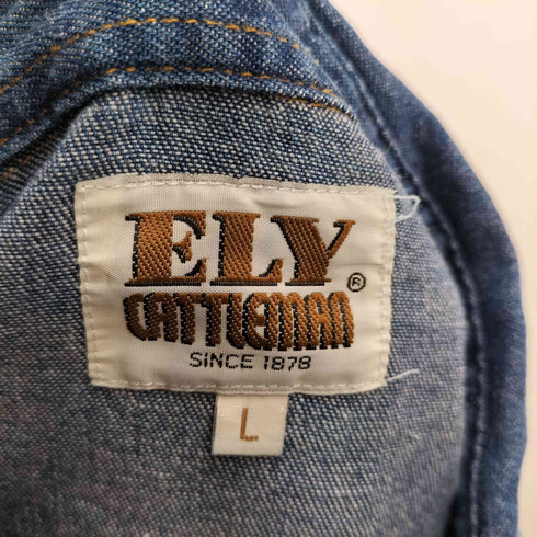 エリーキャトルマン ELY CATTLEMAN デニムウエスタンシャツ メンズ JPN:L
