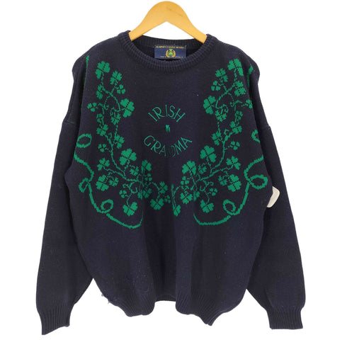 BLARNEY CASTLE DESIGNS 三つ葉のクローバー ニット メンズ JPN:L