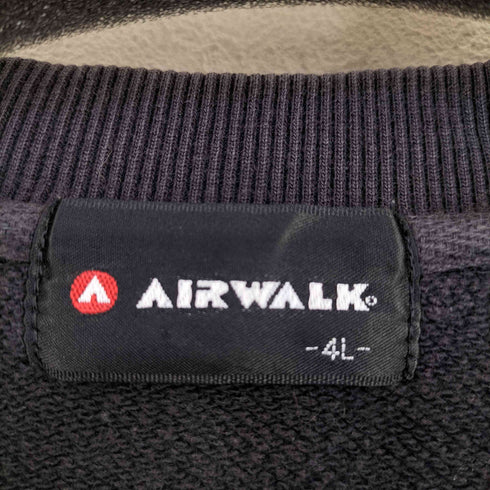 エアウォーク AIRWALK never let gravity boss you around. クルーネックスウェット メンズ 4L