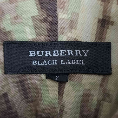 バーバリーブラックレーベル BURBERRY BLACK LABEL カモフラ ボタンダウンシャツ メンズ JPN:2