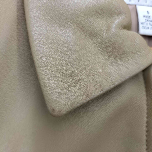 タルボット TALBOTS ステンカラーレザージャケット レディース US:6