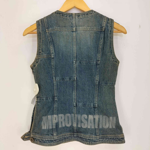 ヒステリックグラマー HYSTERIC GLAMOUR Hysterics OLD 初期 デニムパッチワーク ベスト レディース FREE