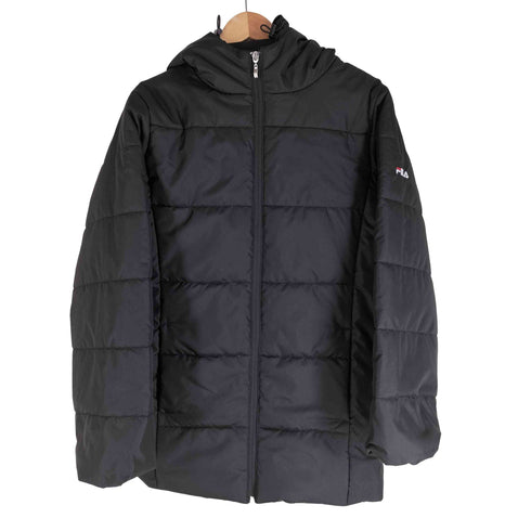 フィラ FILA 中綿 フーデット ハーフコート レディース JPN:L
