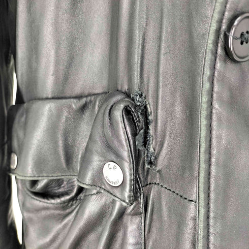 シーピーカンパニー C.P.COMPANY 04AW 30th 068/100 Lamb leather goggles jacket ラム レザー ゴーグル ジャケット Alessandro Pugetti アレッサンドロ・プンジェッティ期 メンズ EUR:54