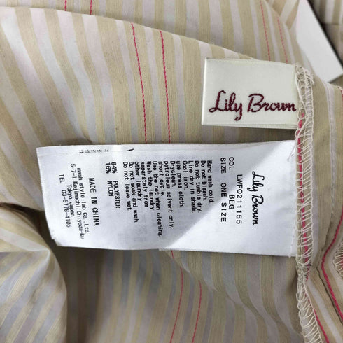 リリーブラウン Lily Brown シャツワンピース レディース ONE SIZE