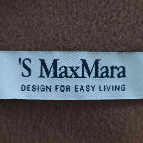 エスマックスマーラ S Max Mara SVEZIA ピュアヴァージンウール フーデッド ダブルフェイス ラップコート レディース J:38