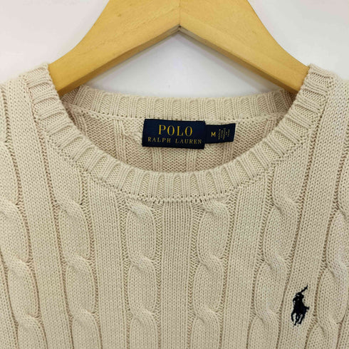 ポロラルフローレン POLO RALPH LAUREN ケーブル コットンニット レディース import:M