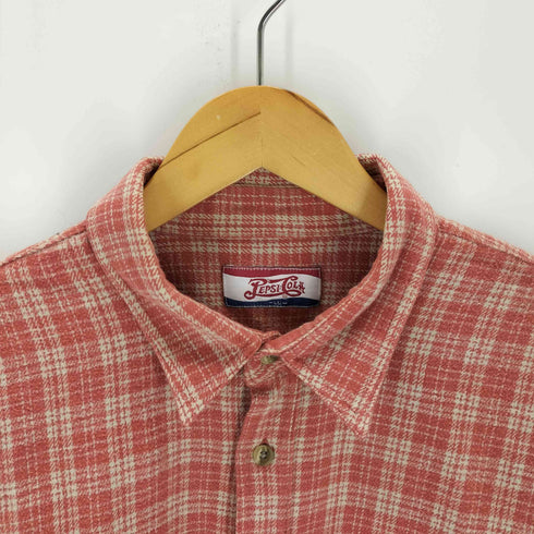 PEPSI COLA 両フラップ チェックシャツ メンズ JPN:XL