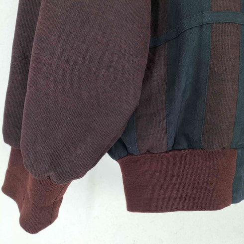 TRAFIC MENSWEAR 異素材切替 ニットカーディガン メンズ