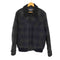 KENNETH COLE REACTION 襟ボア シャドーチェックポリウールジャケット メンズ import:L