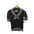 ケンゾー KENZO ボーダー ドット 半袖ニット レディース import:M