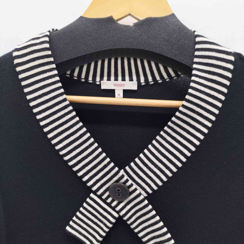 ケンゾー KENZO ボーダー ドット 半袖ニット レディース import:M