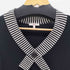 ケンゾー KENZO ボーダー ドット 半袖ニット レディース import:M