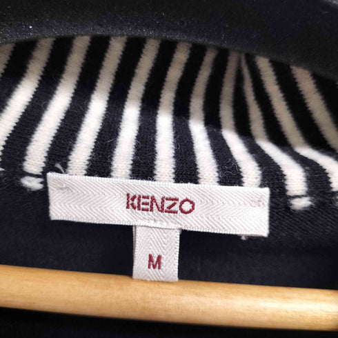 ケンゾー KENZO ボーダー ドット 半袖ニット レディース import:M