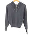ザラ ZARA ハーフジップ ニットプルオーバー レディース JPN:L