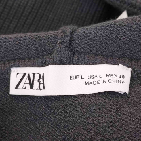 ザラ ZARA ハーフジップ ニットプルオーバー レディース JPN:L