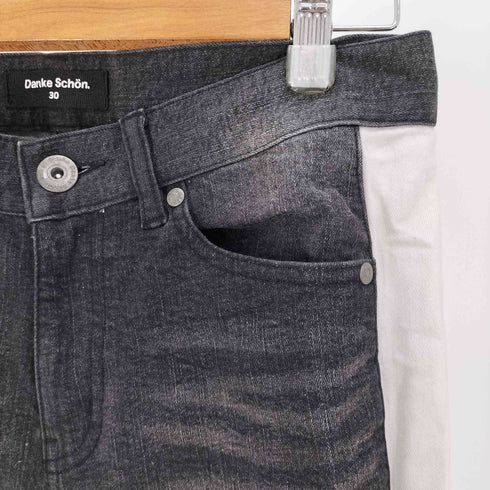 ダンケシェーン Danke Schon 18AW サイドライン ダメージ加工 デニム パンツ メンズ US:30-31