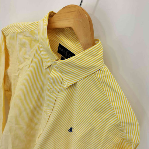 ラルフローレン RALPH LAUREN CUSTOM FIT ポニー刺繍 ストライプ ボタンダウンシャツ 香港製 メンズ import:L