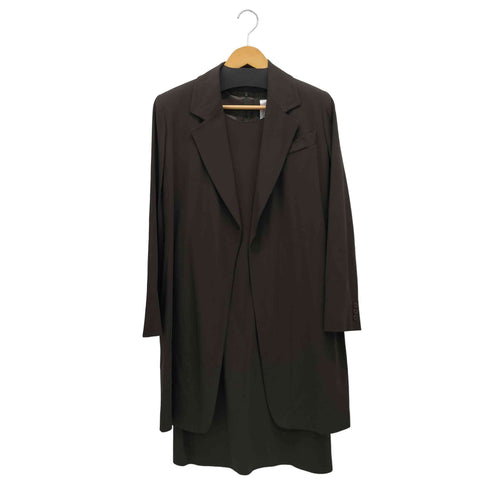 マックスマーラ MAX MARA 90-00S 白タグ レーヨン混ウールワンピースセットアップ チェスターコート レディース