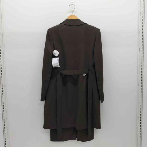 マックスマーラ MAX MARA 90-00S 白タグ レーヨン混ウールワンピースセットアップ チェスターコート レディース