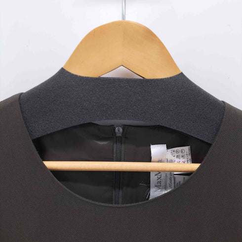 マックスマーラ MAX MARA 90-00S 白タグ レーヨン混ウールワンピースセットアップ チェスターコート レディース
