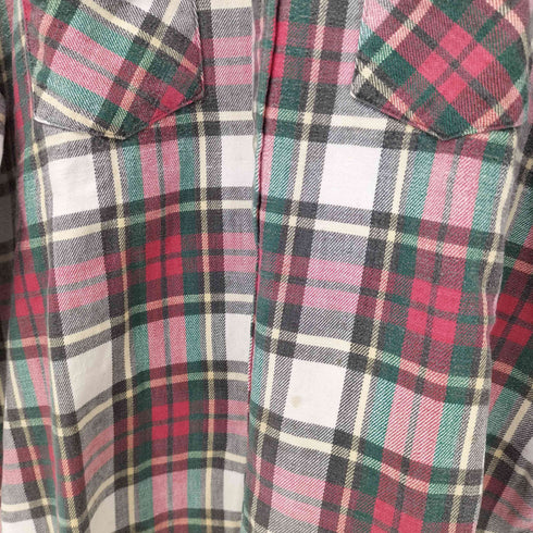 MACHINE Wash WARM 70S プリントネルシャツ L/S メンズ 17 1/2