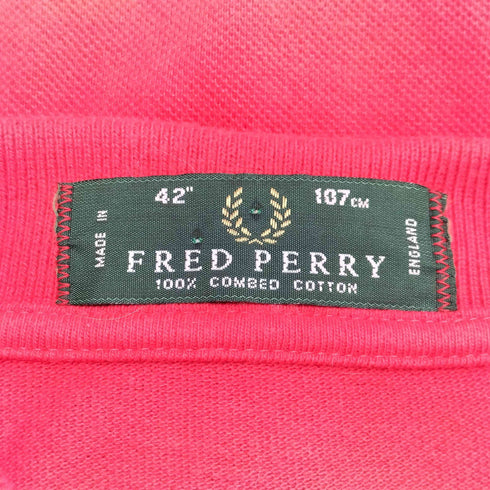 フレッドペリー FRED PERRY 90S 刺繍 半袖ポロシャツ メンズ JPN:42