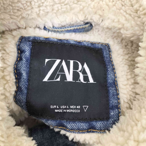 ザラ ZARA ボア デニムジャケット メンズ JPN:L