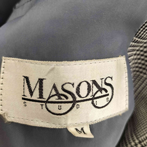 MASONS セットアップ 千鳥格子 2B テーラードジャケット スラックス メンズ M