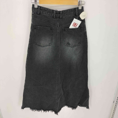 ジーナシス JEANASIS クラッシュデニムZIPスカート レディース JPN:S