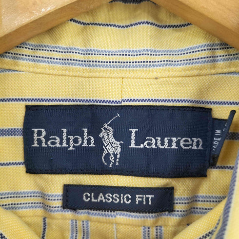 ラルフローレン RALPH LAUREN CLASSIC FIT ポニー刺繍 ストライプ BDシャツ メンズ 15 32/33