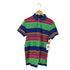 ポロバイラルフローレン Polo by RALPH LAUREN CUSTOM FIT ポニー刺繍 マルチボーダー 鹿の子ポロシャツ メンズ import:S