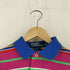 ポロバイラルフローレン Polo by RALPH LAUREN CUSTOM FIT ポニー刺繍 マルチボーダー 鹿の子ポロシャツ メンズ import:S