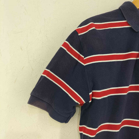 ポロバイラルフローレン Polo by RALPH LAUREN ポニー刺繍 ボーダー 鹿の子ポロシャツ メンズ import:S